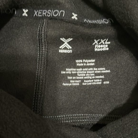 Men’s Xersion Black Winter Pullover Sweatshirt XXL - Picture 7 of 9
